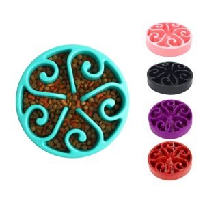 Slow Feeder Swirl Dog Bowl