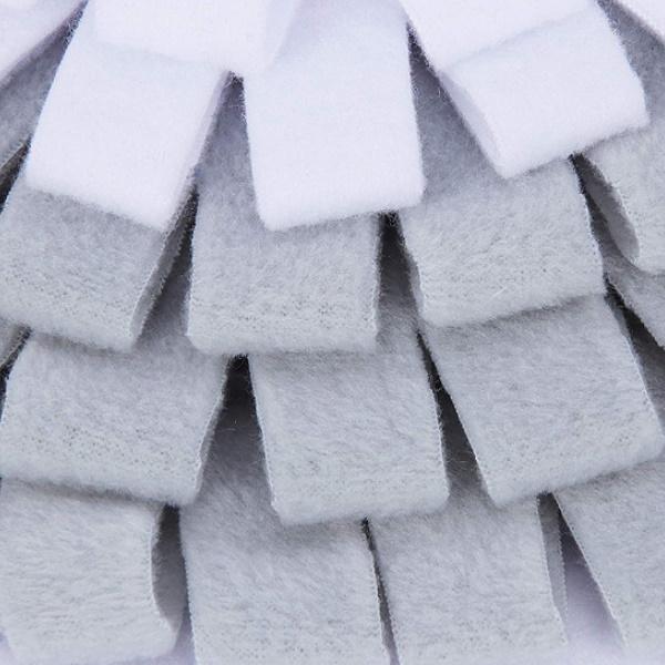 Grey & White round Snuffle Mat | DoggyTopiaDoggyTopia