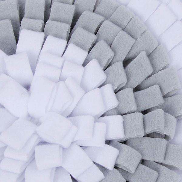 Grey & White round Snuffle Mat | DoggyTopiaDoggyTopia
